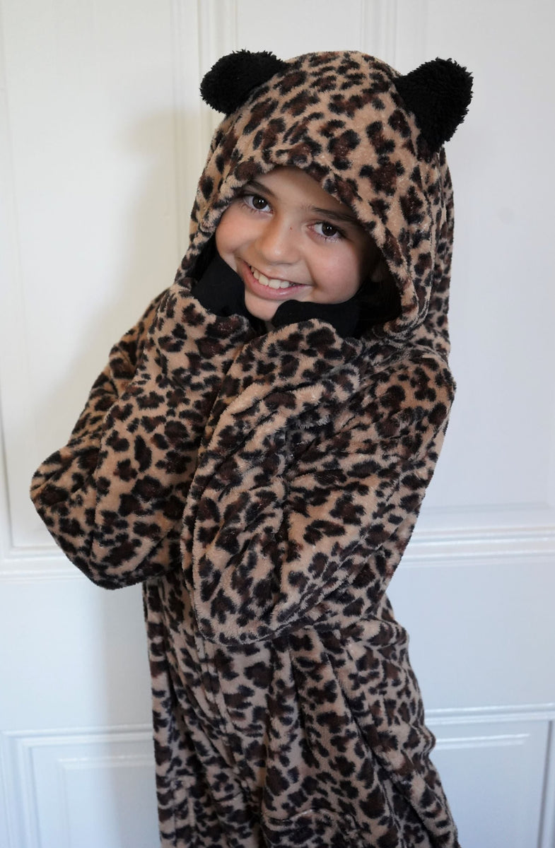 Sleepwear Leopard Print Sleepsuit Animal Print Onesie Cheetah