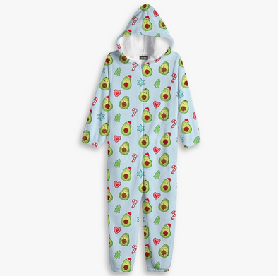 Top Trenz Inc. - Kids Avocado Xmas Fuzzy One Piece