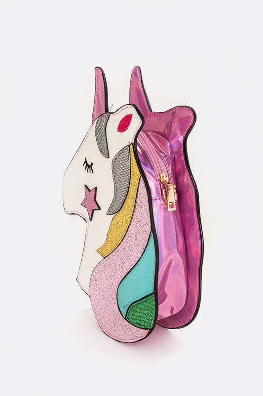 Iconic Unicorn Convertible Clutch Handbag
