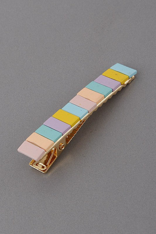 Colored Stone Hairpin in Pastel colors