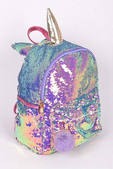 3 AM Forever Iconic Sequins Unicorn Backpack