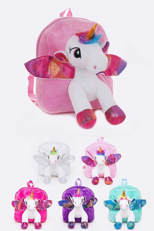 Unicorn Plush Mini Backpack