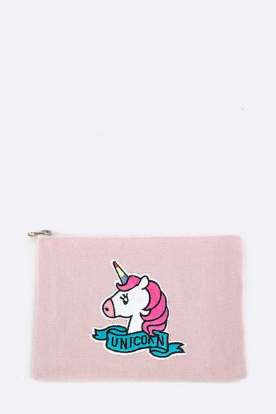 Unicorn Small Canvas Pouch