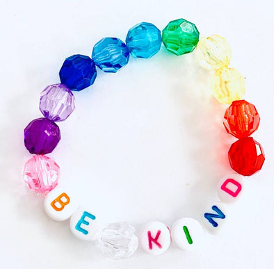 Sadie’s Moon - Be Kind Rainbow Beaded Bracelet