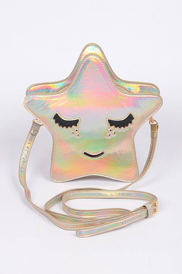 Shiny Star Clutch Handbag