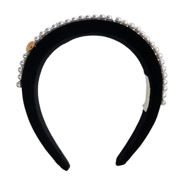 Halo Luxe Amelia Black Velvet Headband